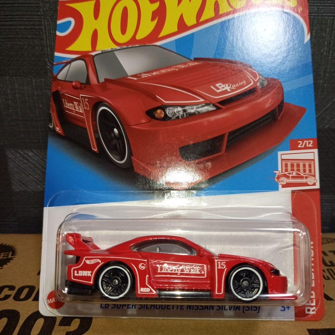 ②ホットウィールLBWKリバティーウォークシルビアS15レッドエディション