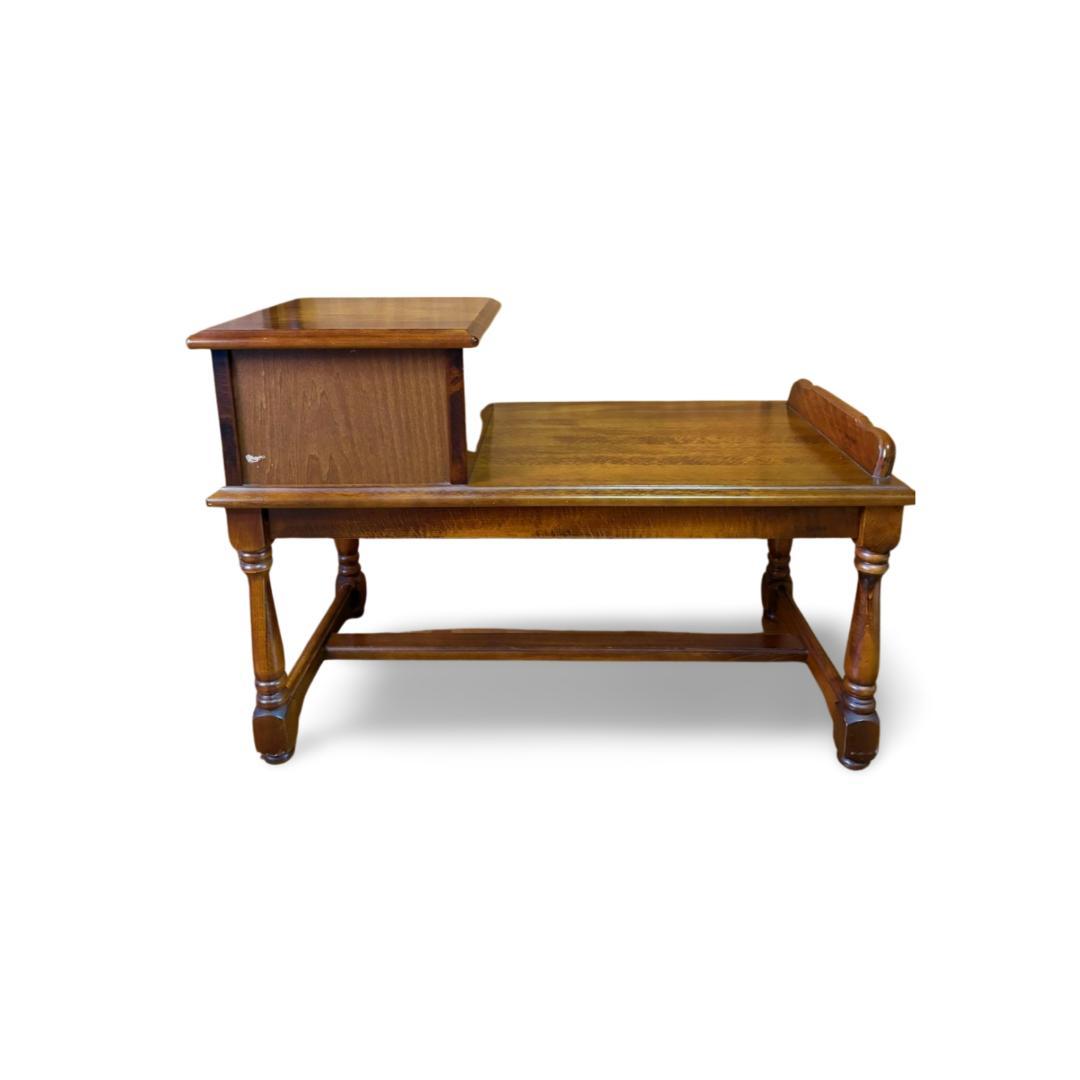 オールドカリモク レトロ テレフォンベンチ 電話台 アンティーク