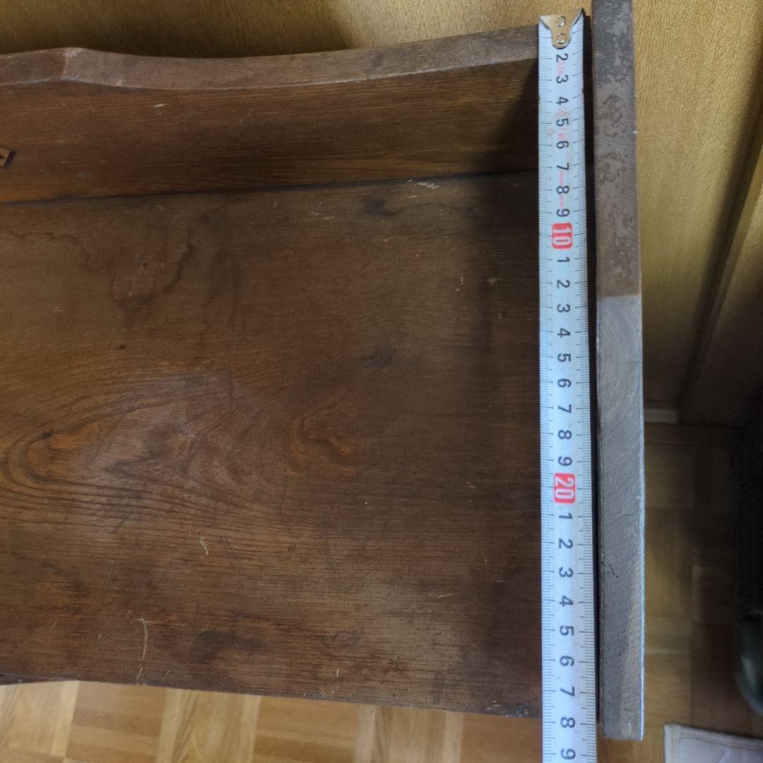 アンティーク　飾り棚　木製ガラス扉キャビネット　当時物　希少