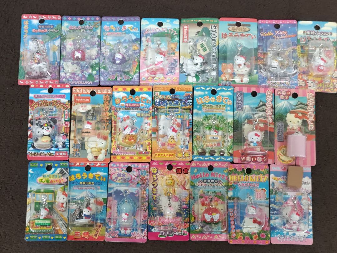 Hello Kitty ハローキティ 神奈川限定ファスナーストラップ22種セット