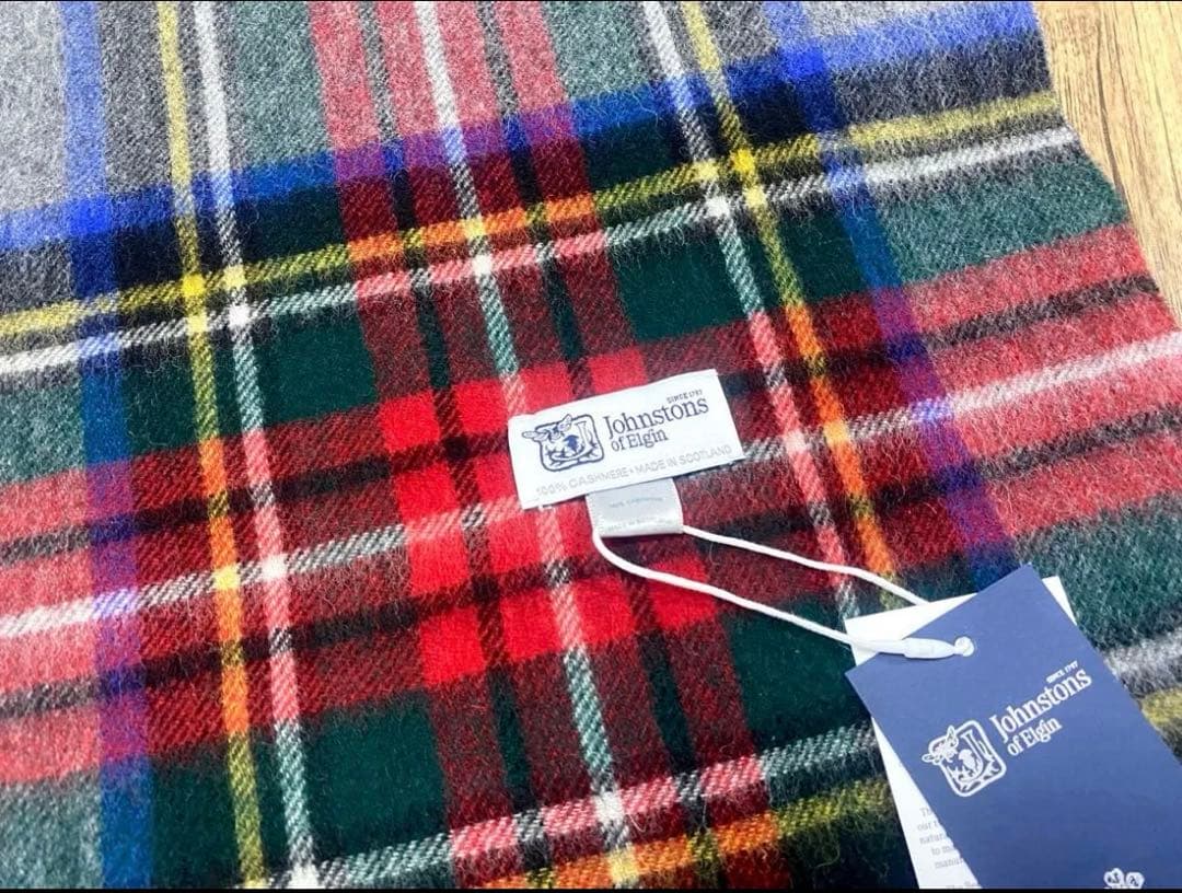 ジョンストンズ オブエルガン 大判 ストール グレースチュワート