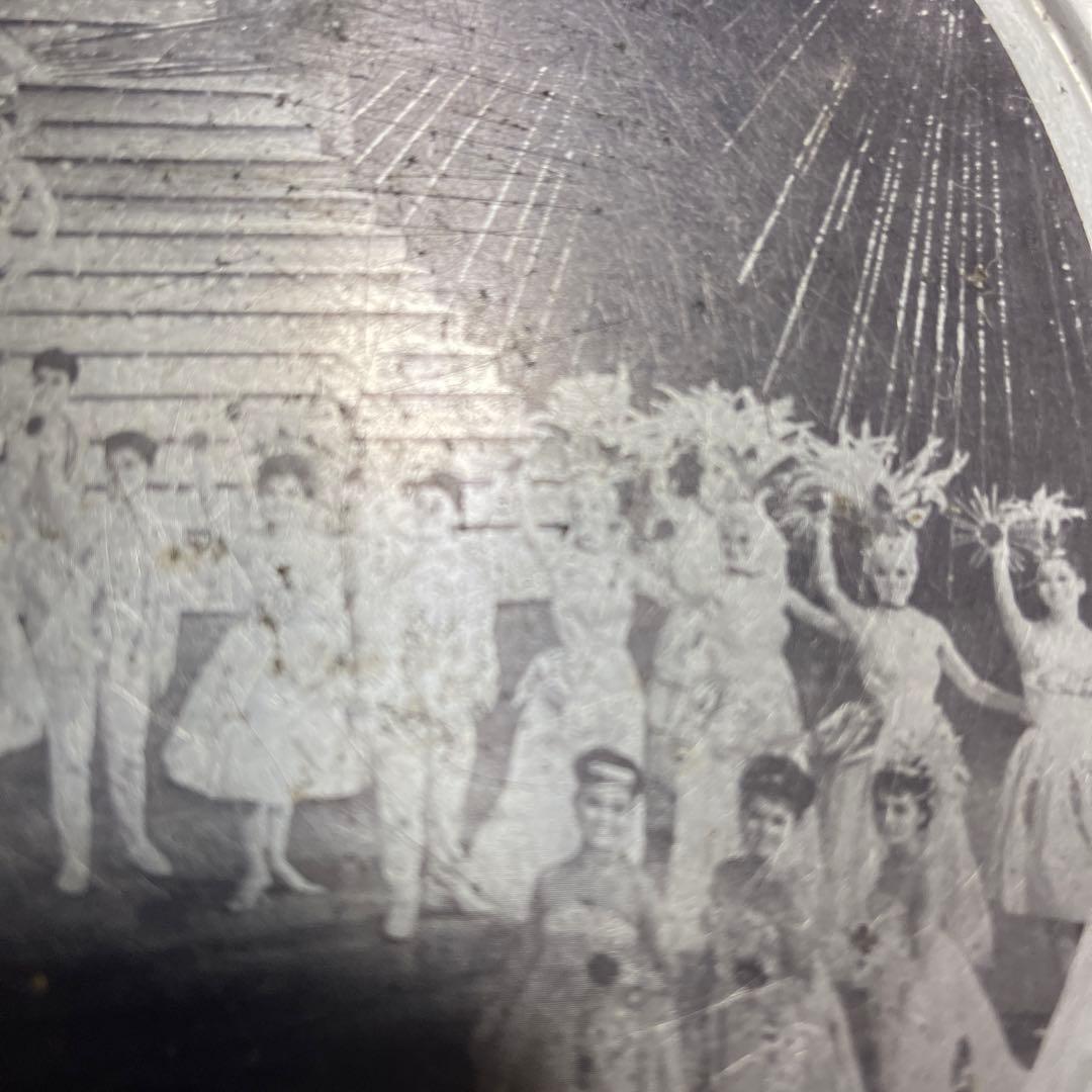 希少！宝塚歌劇団 1970年代のアルミ製楕円形お盆(お値下げ不可)