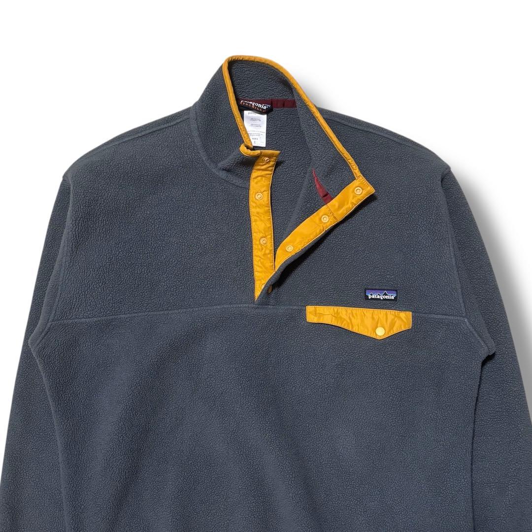 好配色 極美品 patagonia シンチラ パタゴニア スナップT イエロー