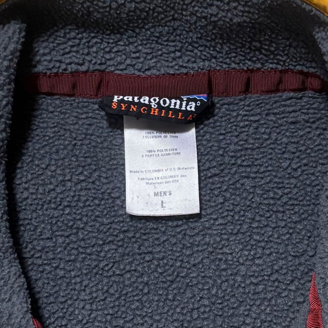 好配色 極美品 patagonia シンチラ パタゴニア スナップT イエロー