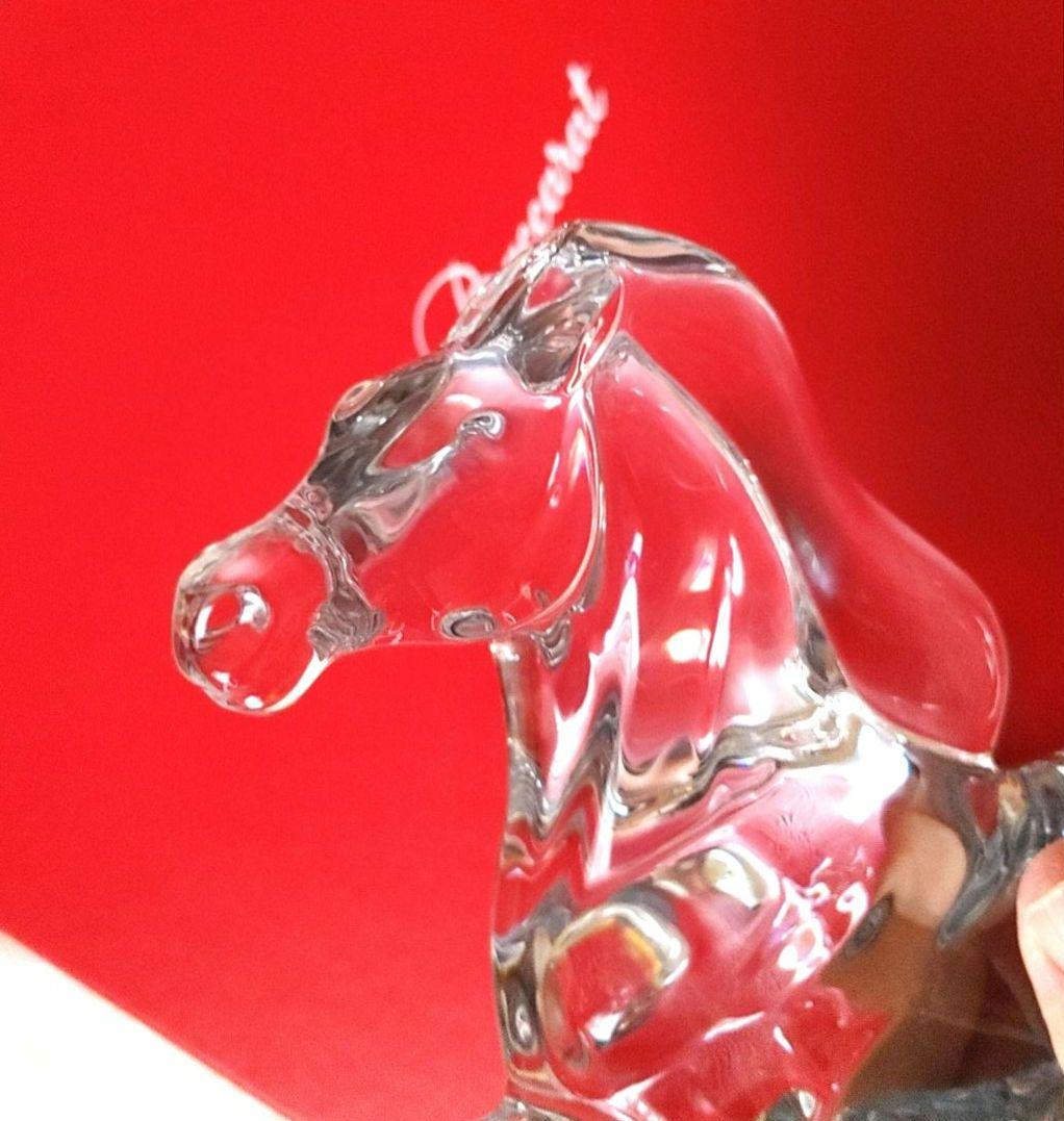 【未使用・美品】バカラ2026年干支Baccaratいななく馬　クリスタル/クリ