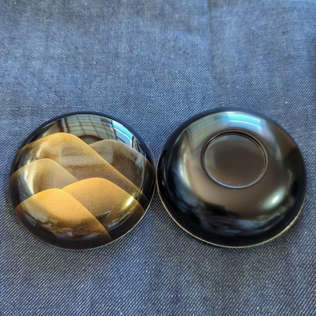 北浜宗貴 遠山蒔絵 波模様 漆塗り棗 木箱付き 新品