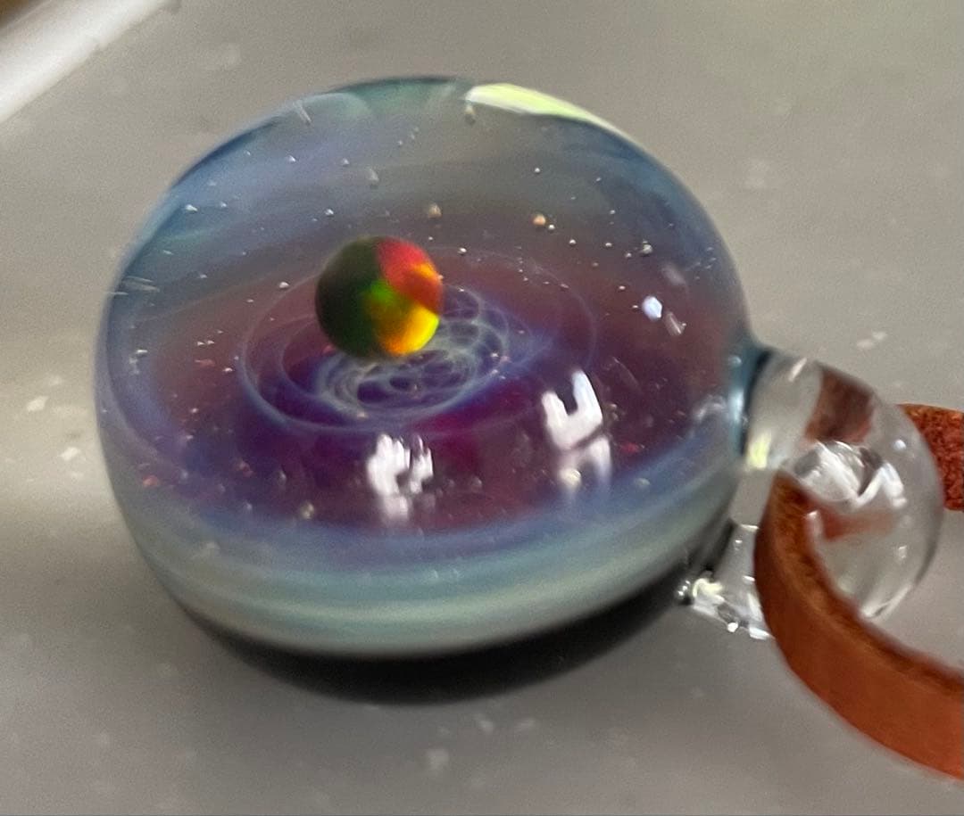 【最終値引き】宇宙テーマ 宇宙ガラス+a ガラス ペンダント