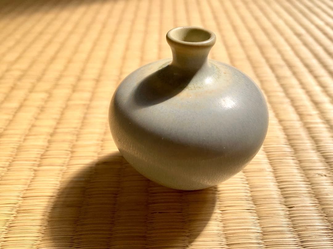 極上優美Berndt Friberg釉薬美し《一輪花挿》（検ベルントフリーベリ