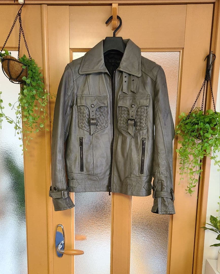 ✨入手困難✨シングルライダースレザージャケット・SCHLUSSEL・M