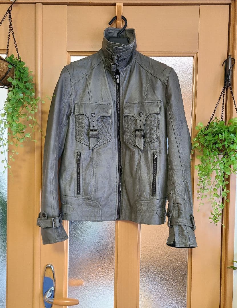 ✨入手困難✨シングルライダースレザージャケット・SCHLUSSEL・M