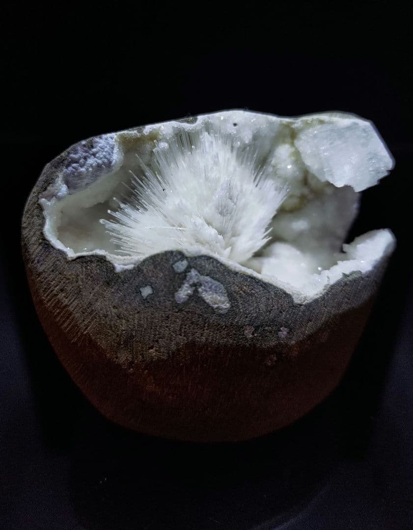 スコレサイト インド産 鉱石 鉱物 ミネラル 標本 原石 母岩付き