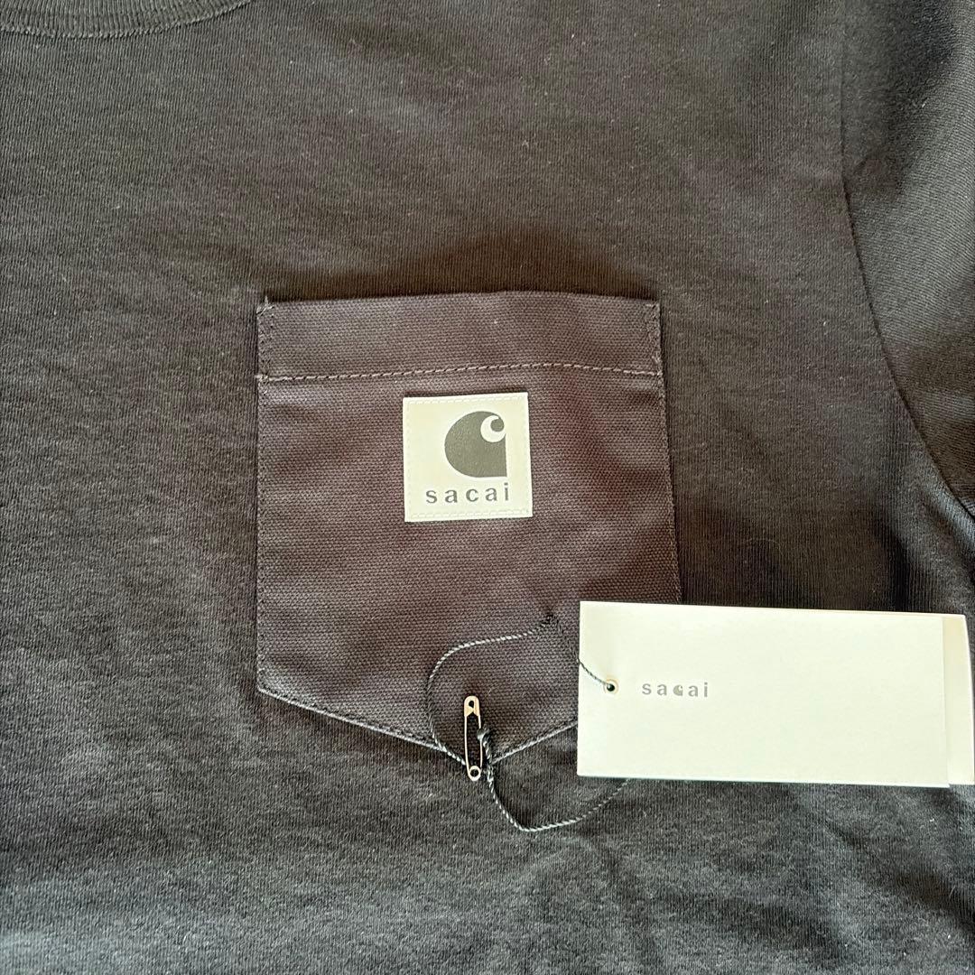 sacai Carhartt Cotton Jersey Tシャツ　ブラック