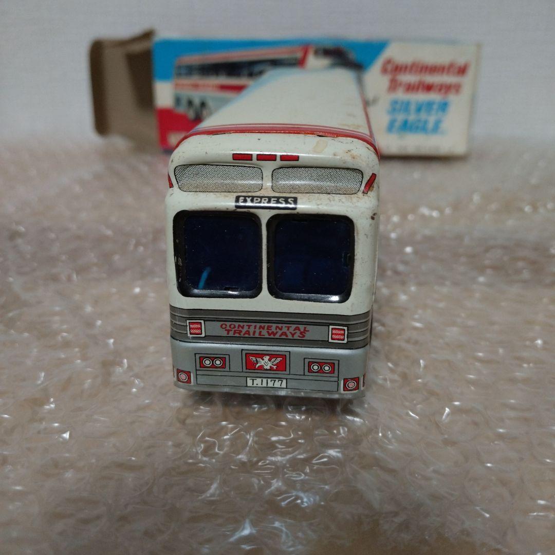 ブリキ　CONTINENTAL TRAILWAYS バスモデル