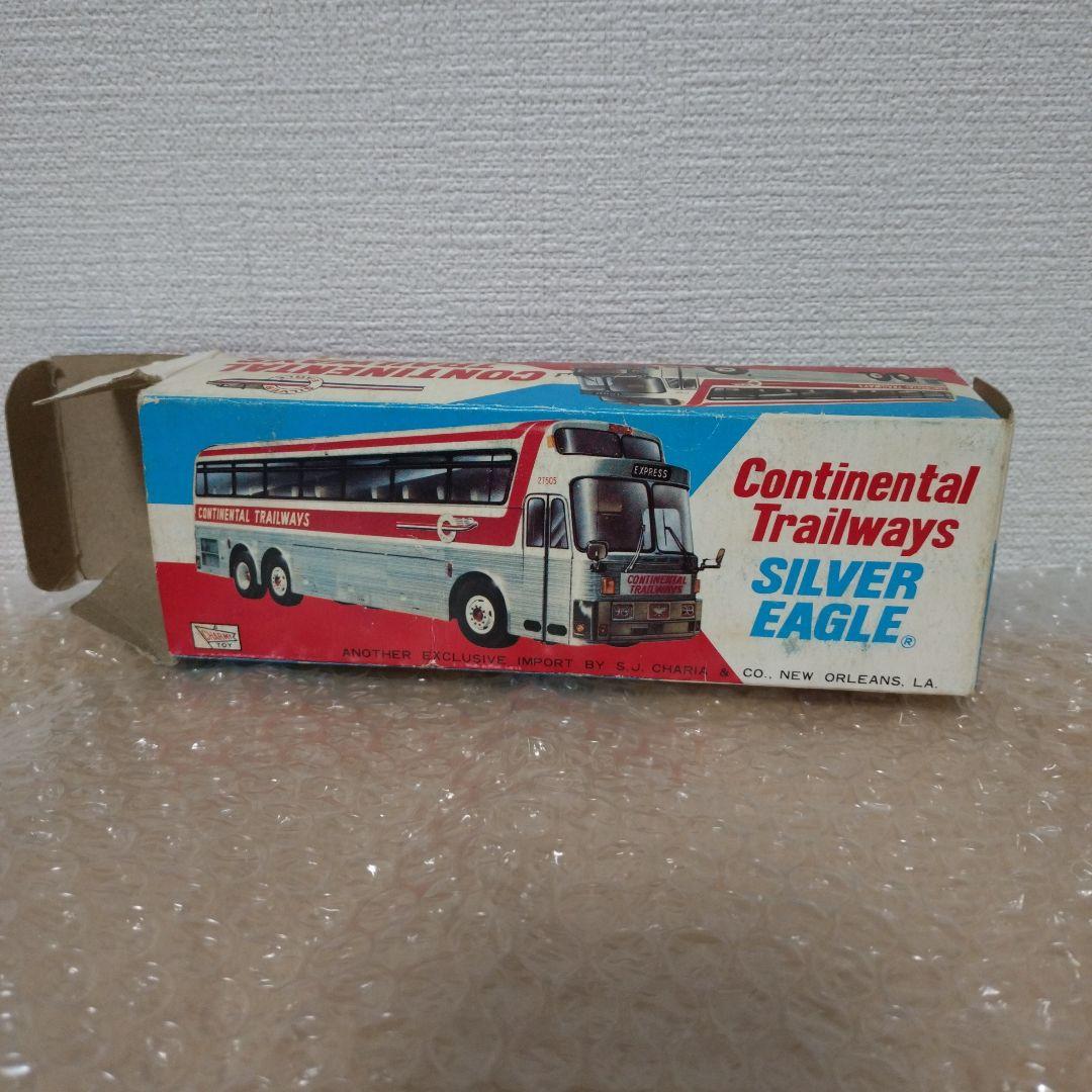 ブリキ　CONTINENTAL TRAILWAYS バスモデル