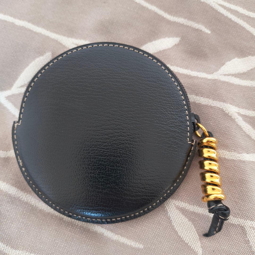 未使用 LOEWE ベラスケス 円形ケース ブラウン ブラック