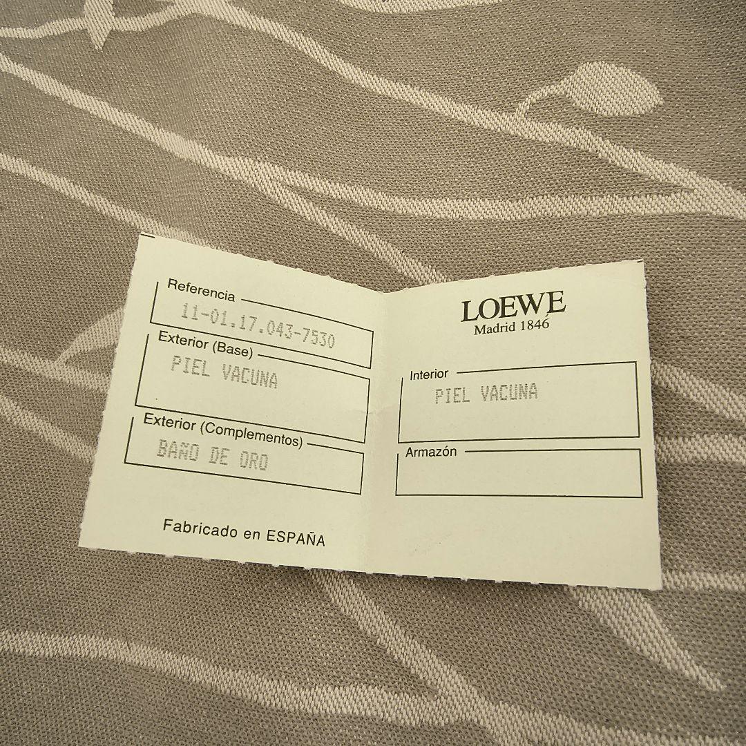 未使用 LOEWE ベラスケス 円形ケース ブラウン ブラック