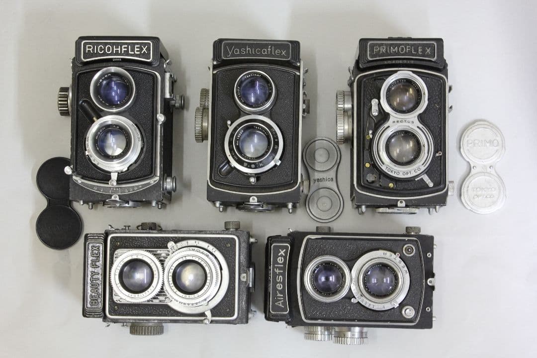 二眼レフ ５台 ジャンク品 RICOHFLEX PRIMO YASHICA 等