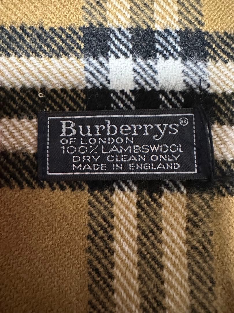 Burberryマフラー　新品　未使用　タグ付き　イングランド製　チェック柄