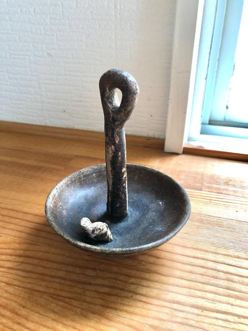 【タイ・骨董品】灯明台 灯火台 蝋燭台