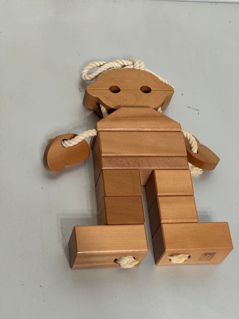 寺内定夫 木のおもちゃ4つセット あひる ひと トンカチぐるま イスとテーブル