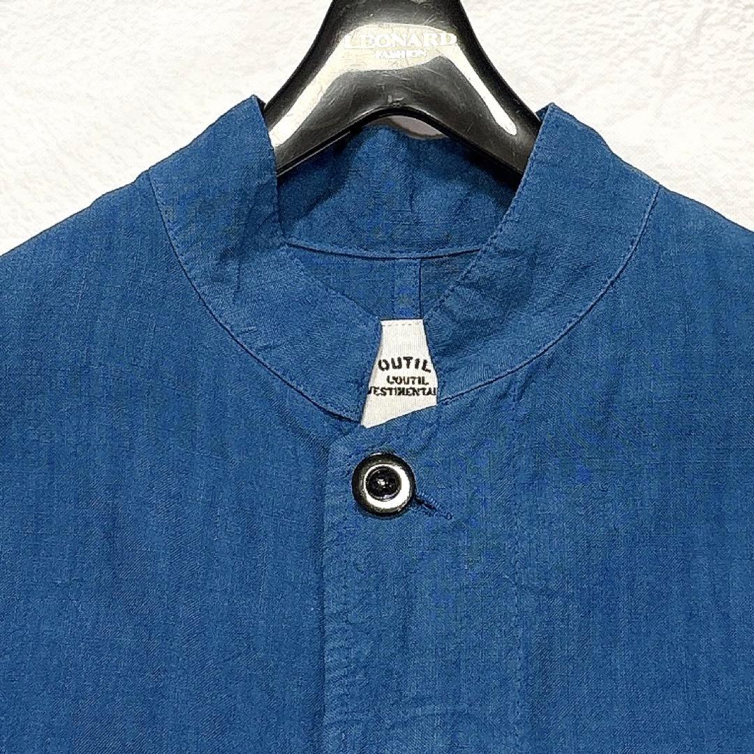 OUTIL ウティ　リネン　ロングコート　比翼ボタン　フランス製　2