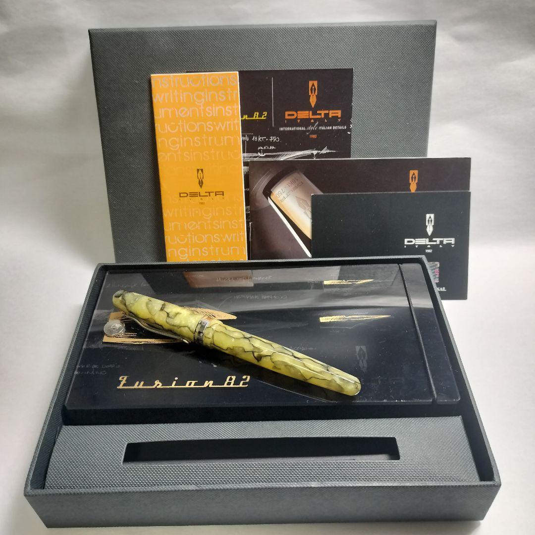 デルタ 万年筆 Fusion82 EF 限定18本 セルロイド 調整済み