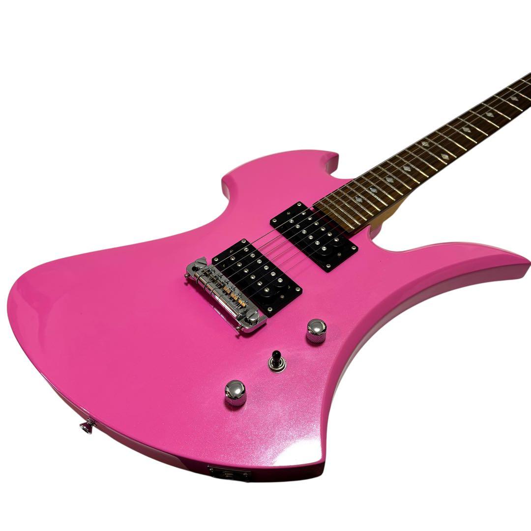 【良品】Chatting Bird エレキギター モッキンバードタイプ ピンク