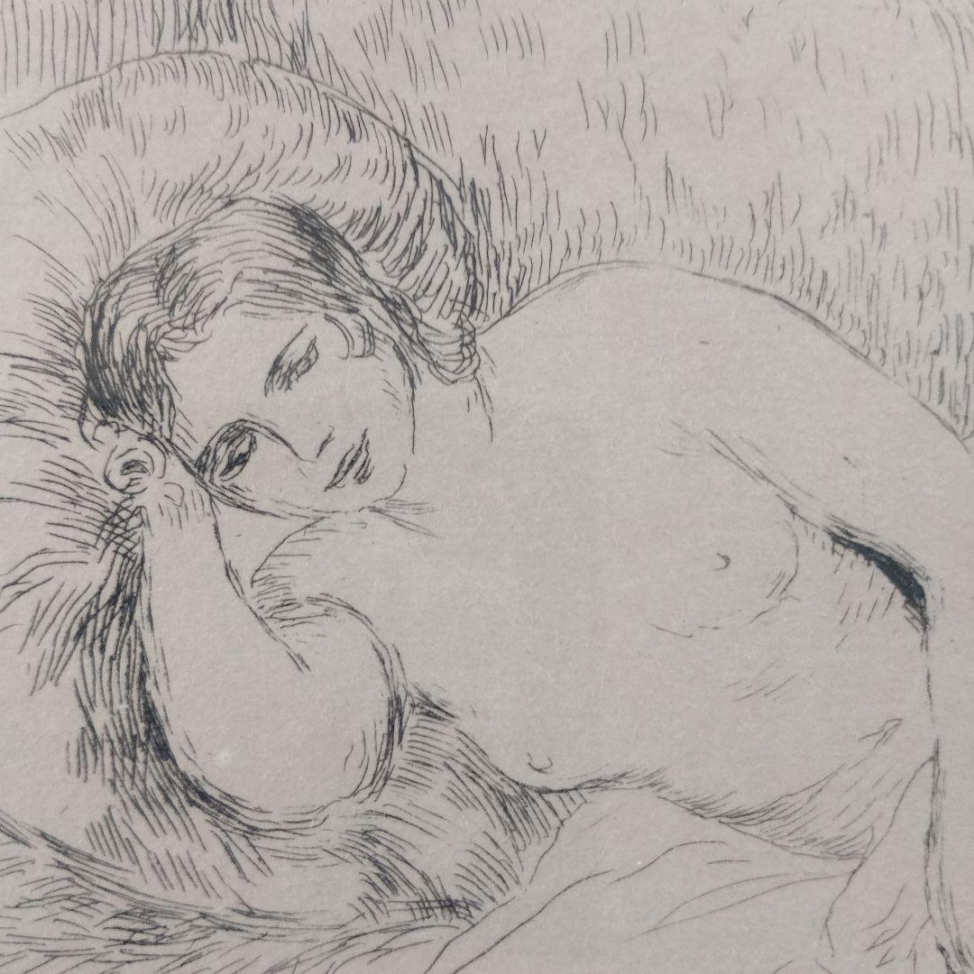 オーギュスト・ルノワールRenoir オリジナルリトグラフ『横たわる裸婦』