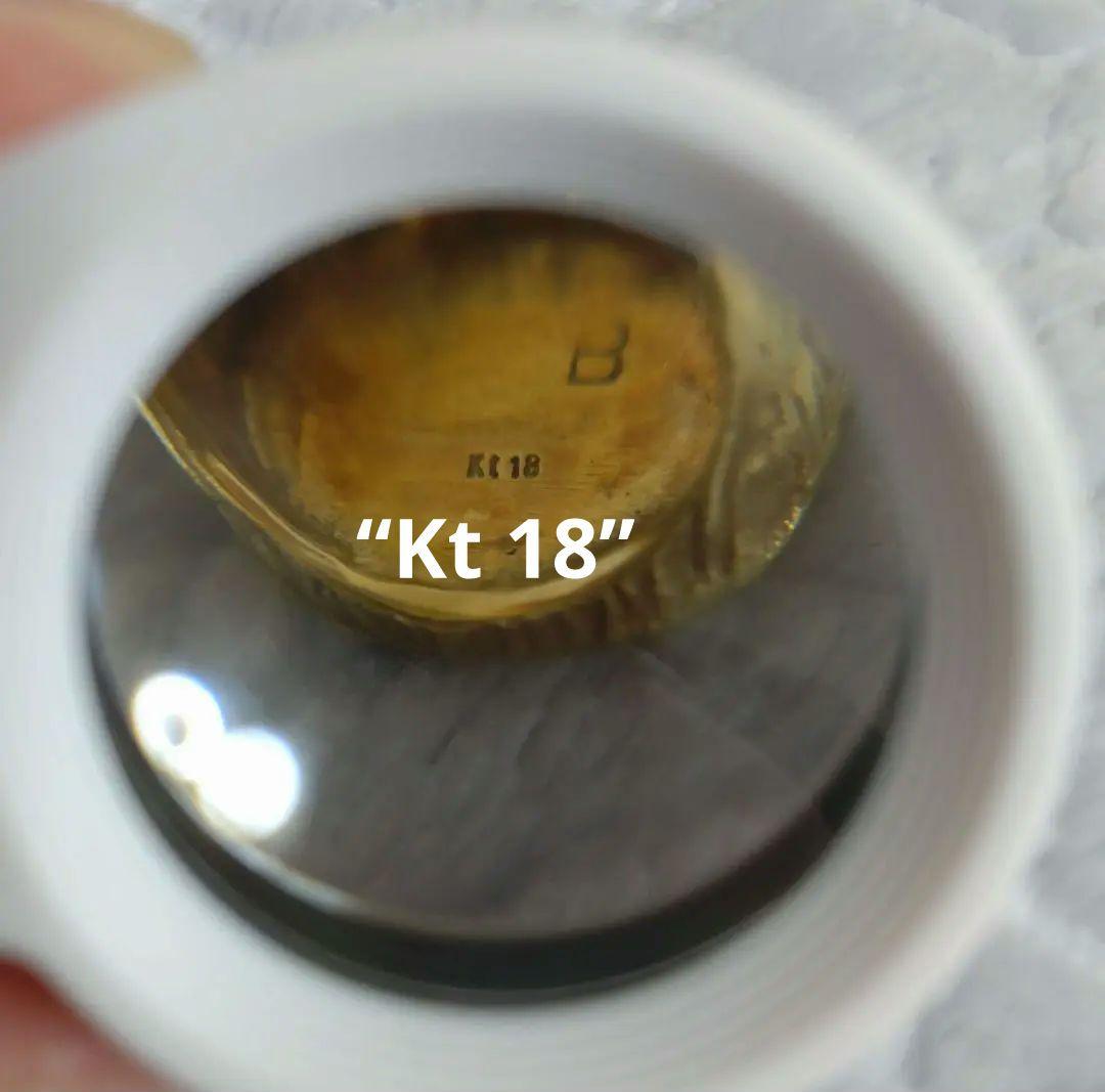 ☆アンティークK18ゴールド バッファローのリング5.6g 8号サイズ☆