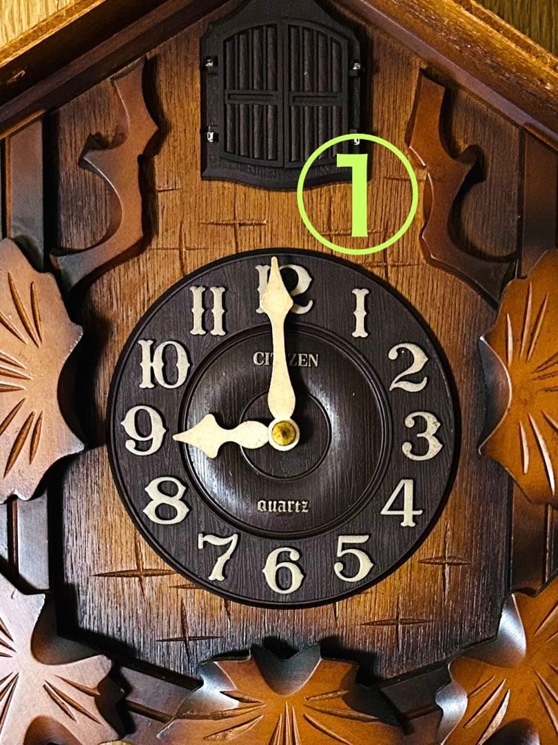 鳩時計 振り子時計 壁掛時計 CITIZEN RHYTHM
