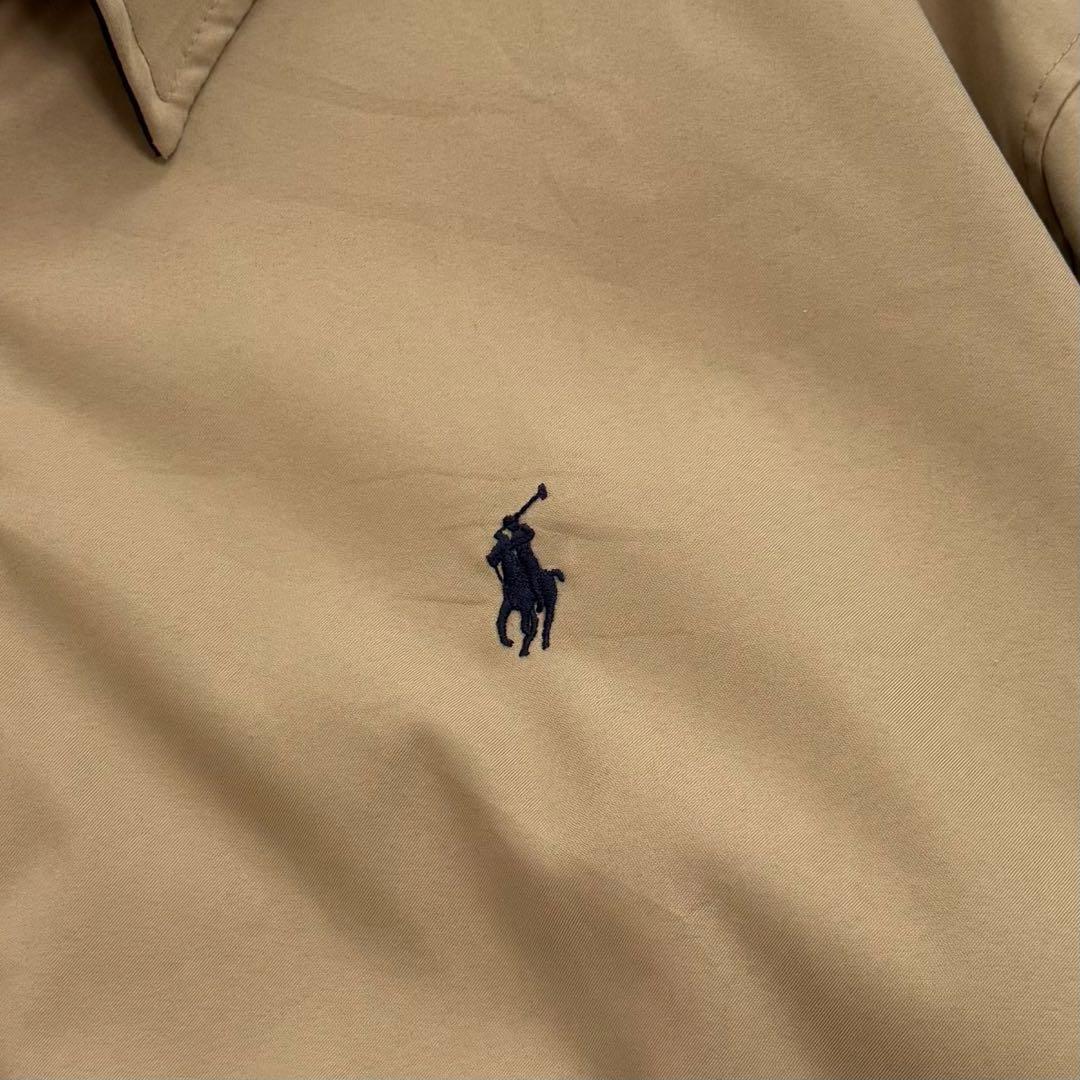 美品✨ポロ ラルフローレン スイングトップ 黒ポニー刺繍 ベージュ L