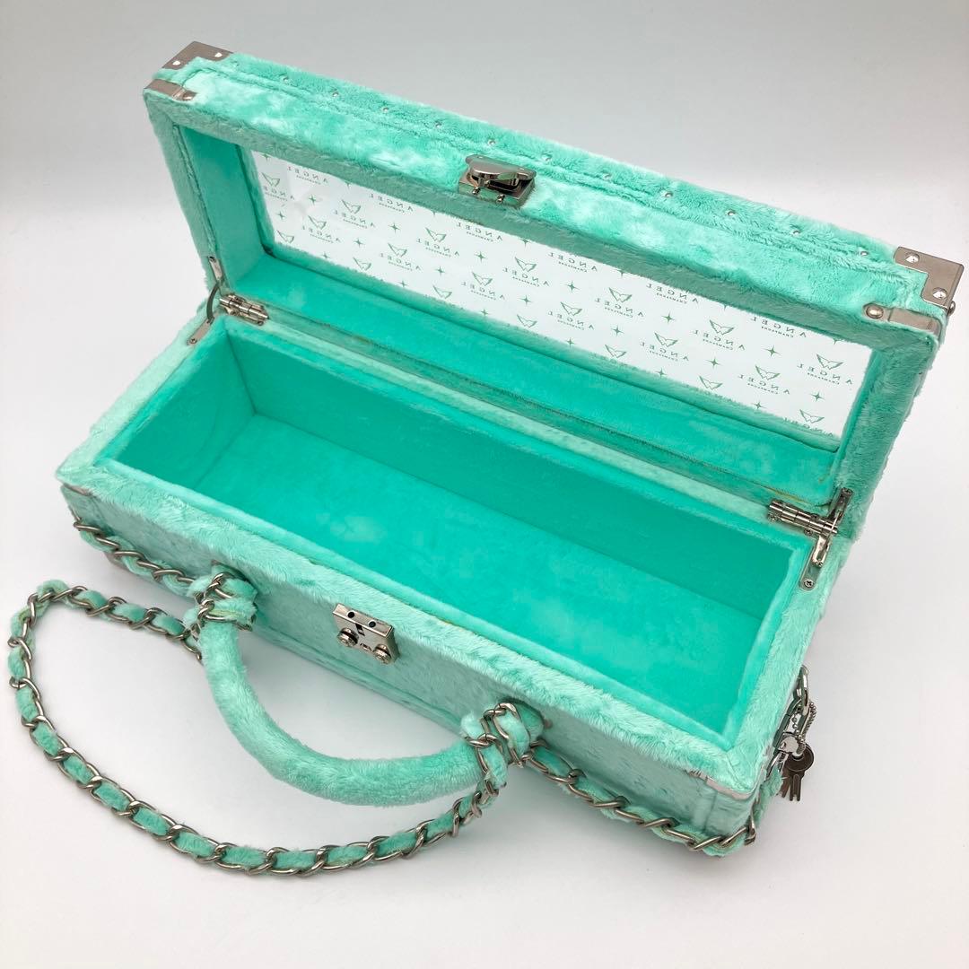 エンジェル シャンパン ドゥミセック ロゼ サマー グリーン ファー 箱付き