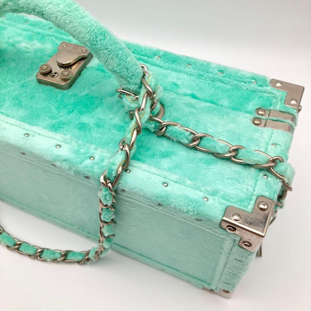 エンジェル シャンパン ドゥミセック ロゼ サマー グリーン ファー 箱付き