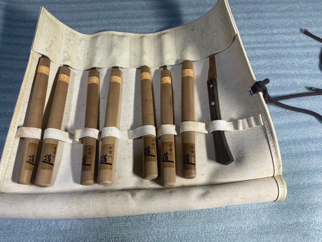 彫刻刀セット 伝統的な面デザイン　道