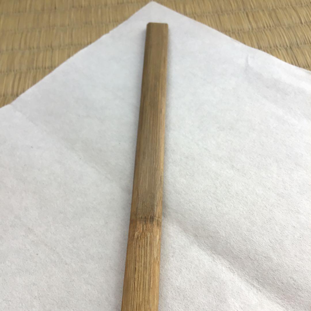 茶道具　茶杓　銘:左近楼•右近橘　松尾流九代半古斎作•書付　共筒　共箱S46CS