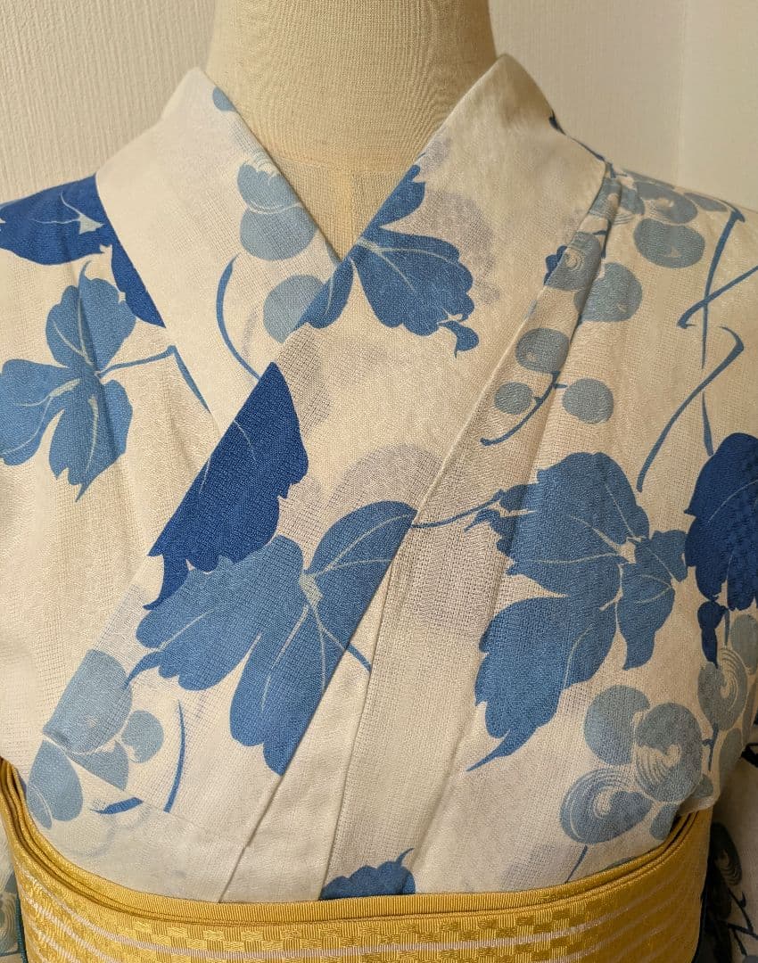 新品　ブランド浴衣　変わり織り