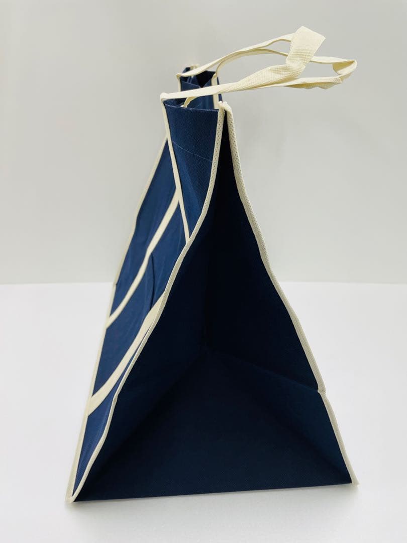 ギフトバッグ100枚　不織布バッグ　引き出物手提げ袋　エコバッグ　紺色