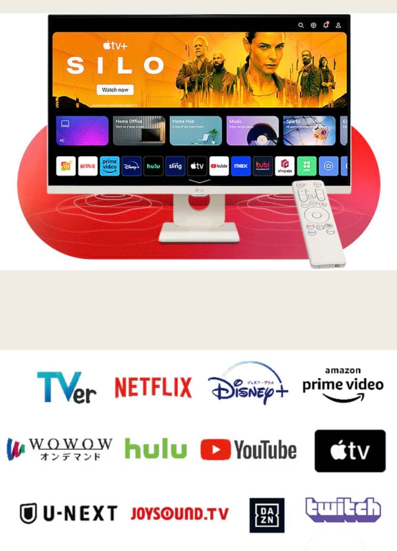 27SR50F-W スマートモニター 27インチ 保証期限残り1年5ヶ月弱