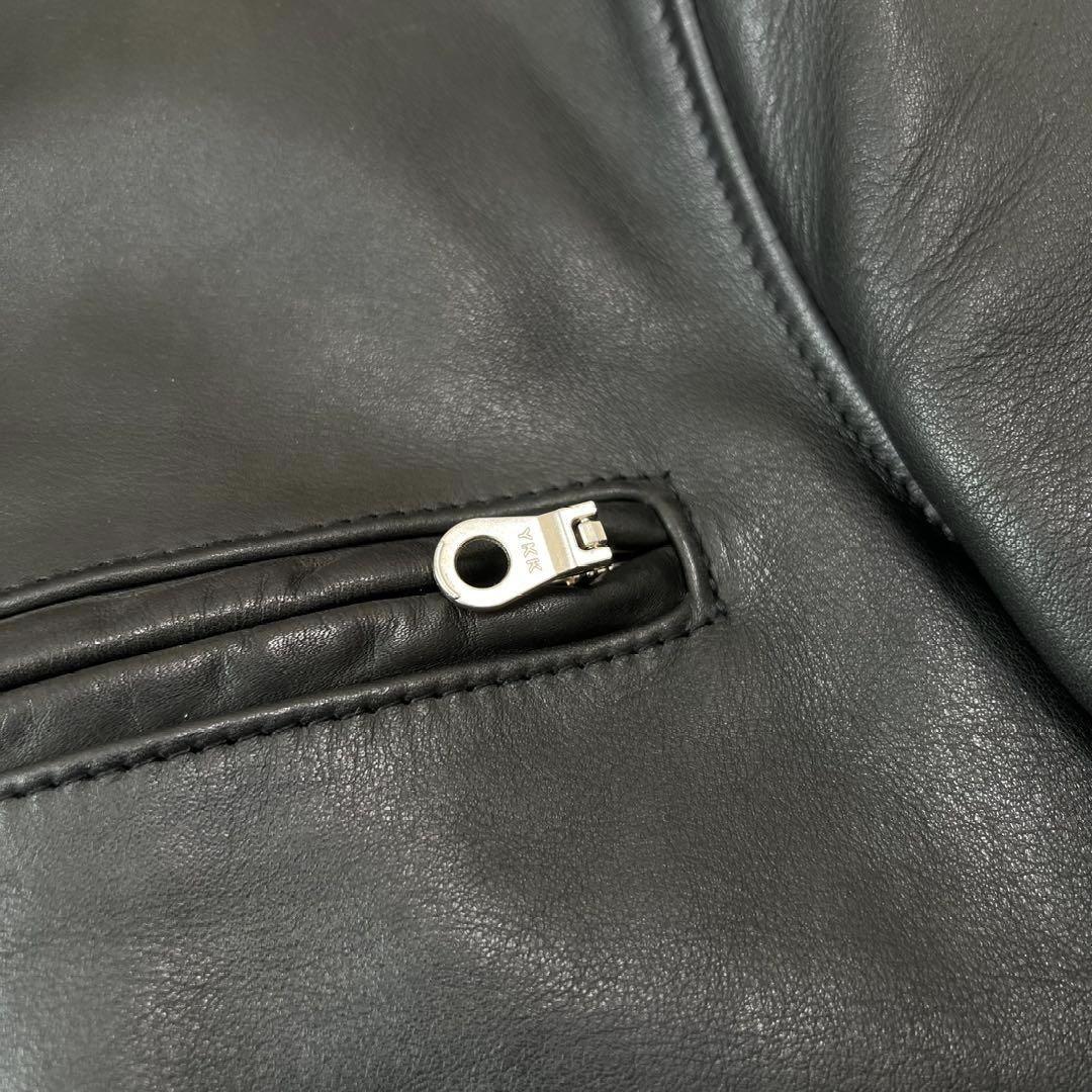 【新型 美品】ショット シングルライダース 141 レザー 36