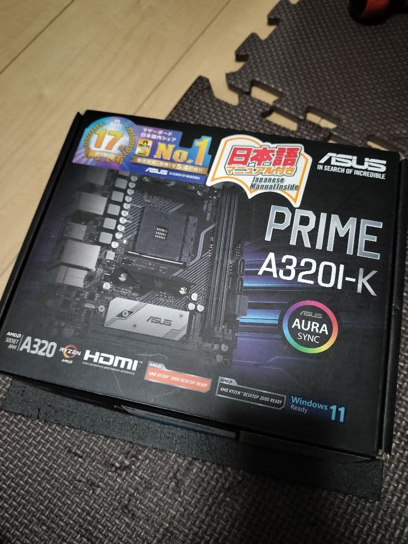 ASUS PRIME A320I-K AM4 マザーボード