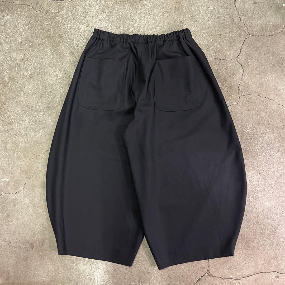 BLACK COMME des GARCONS バックギャバジン パンツ L