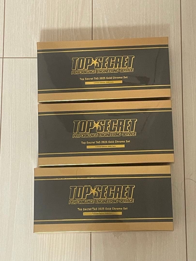 東京オートサロン MINIGT TopSecret ゴールドクロム3箱セット