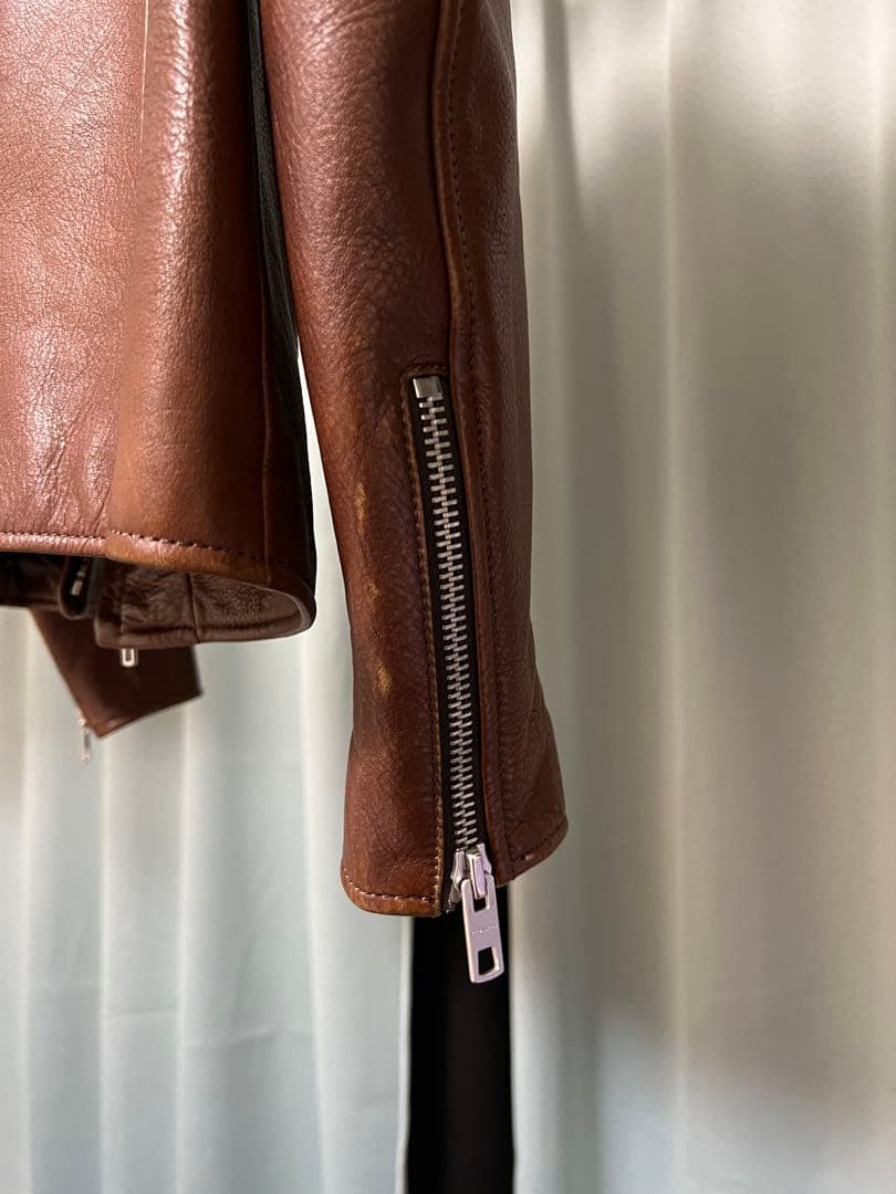 COACH シングルライダース ブラウン