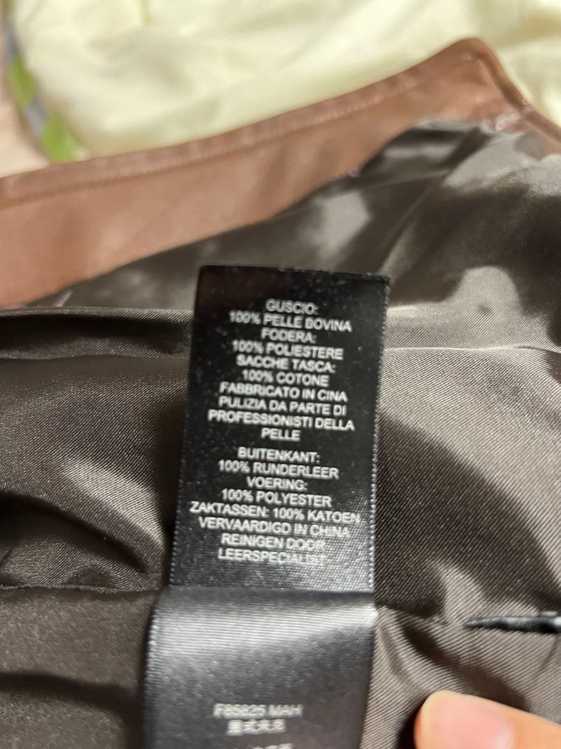 COACH シングルライダース ブラウン