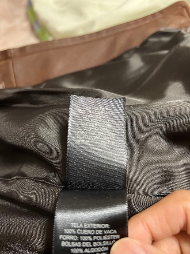 COACH シングルライダース ブラウン