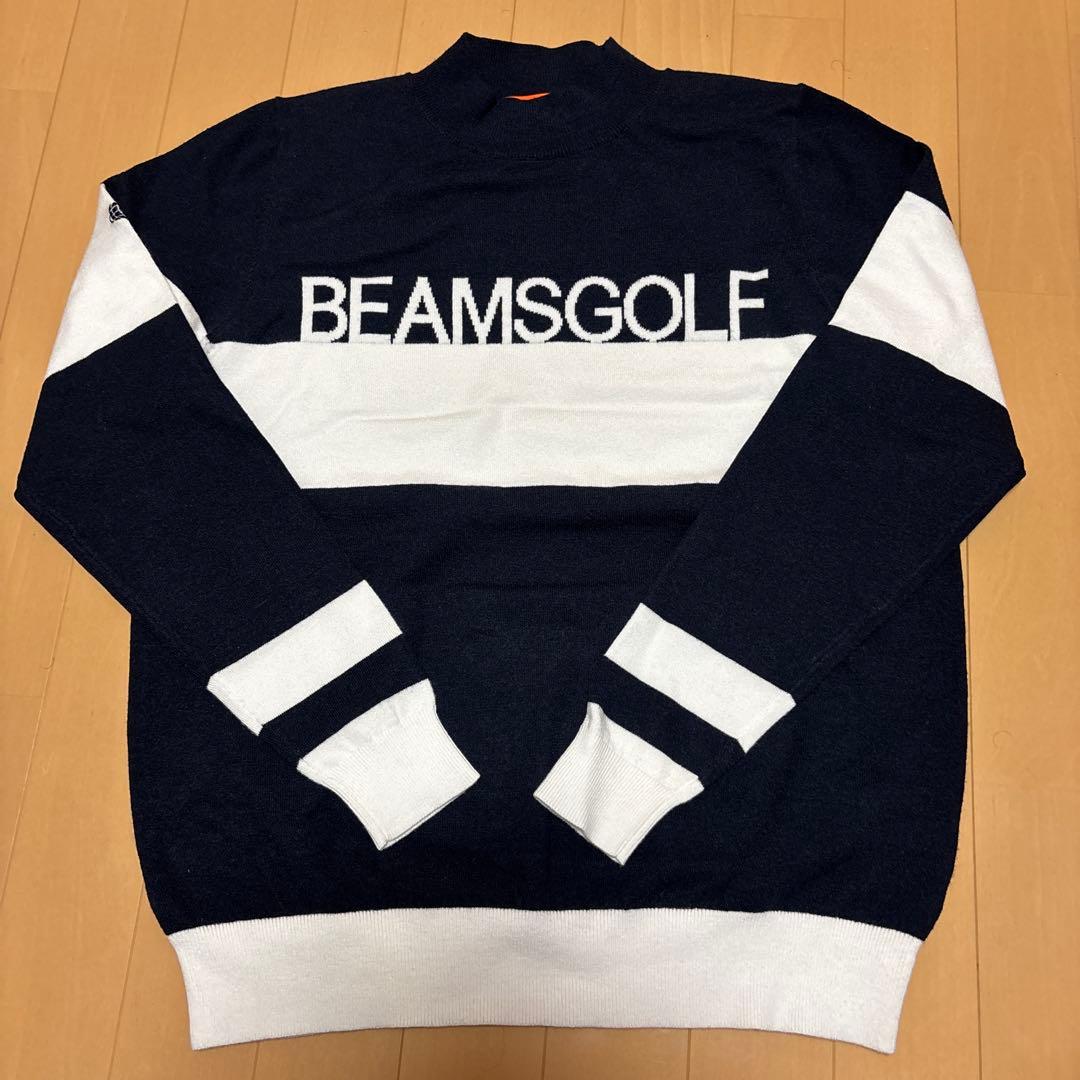 【一度のみ使用・極美品】BEAMS GOLF ニット　モックネック　Lサイズ