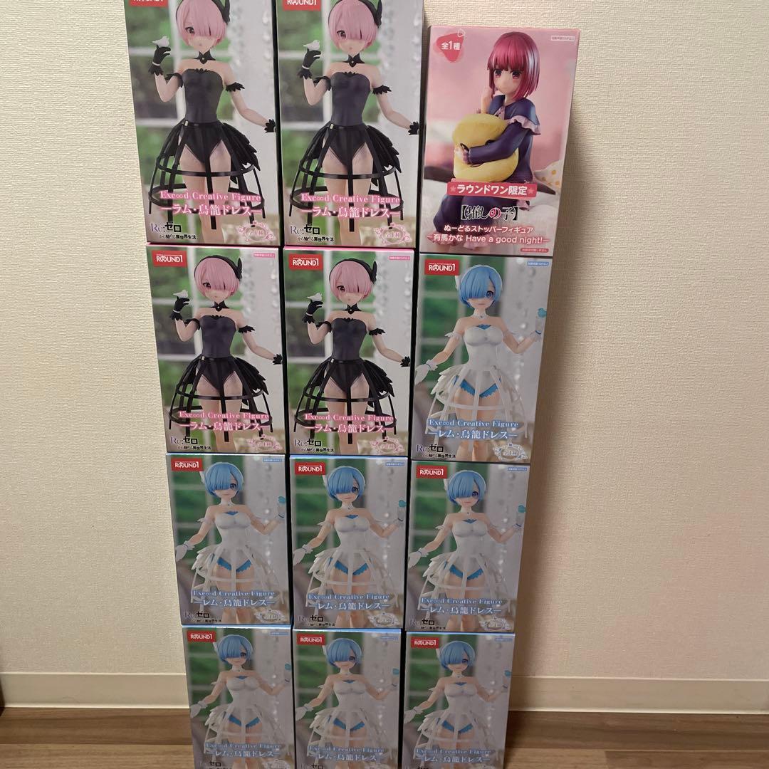 Re:ゼロから始める異世界生活:ラム、レムと推しの子:有馬かなのフィギュア