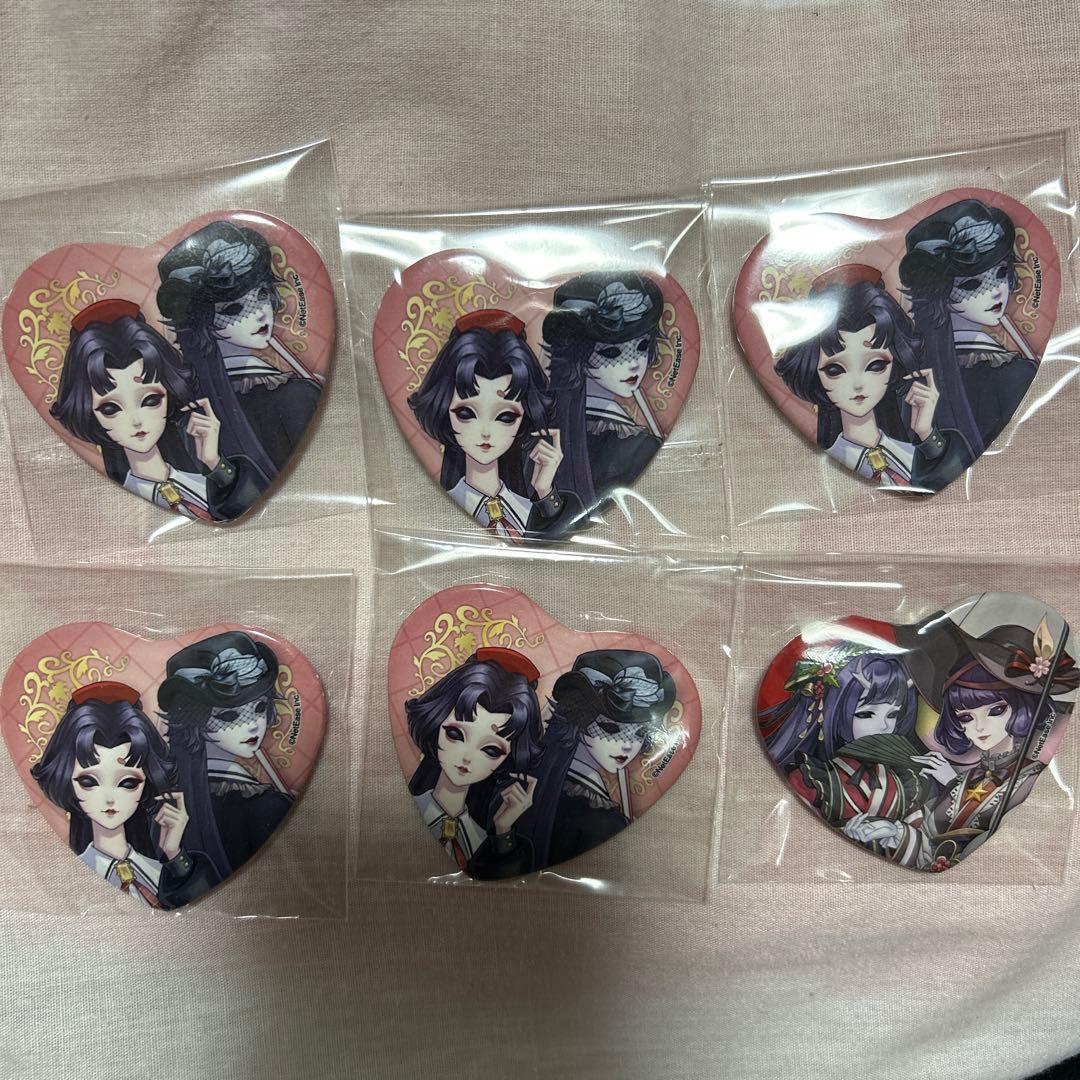 第五人格 芸者 美智子 アカデミー5個クリスマス1個 カフェハートバッジ