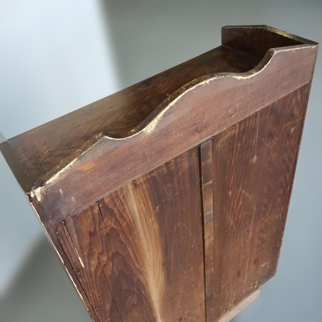 よ*ず様 アンティーク　木製ガラス扉　キャビネット　本棚