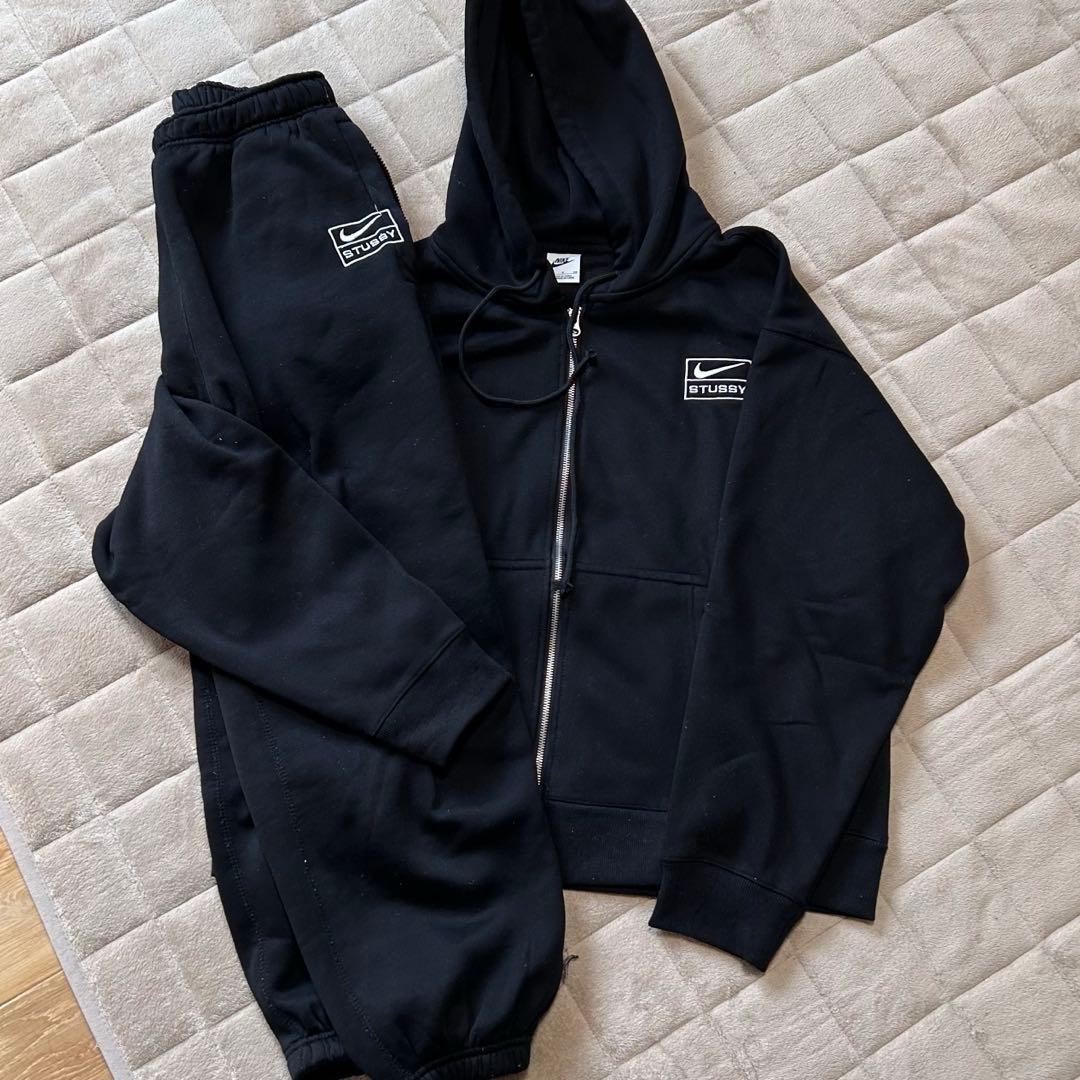 【試着品】STUSSY×NIKE コラボ ジップパーカー セットアップ